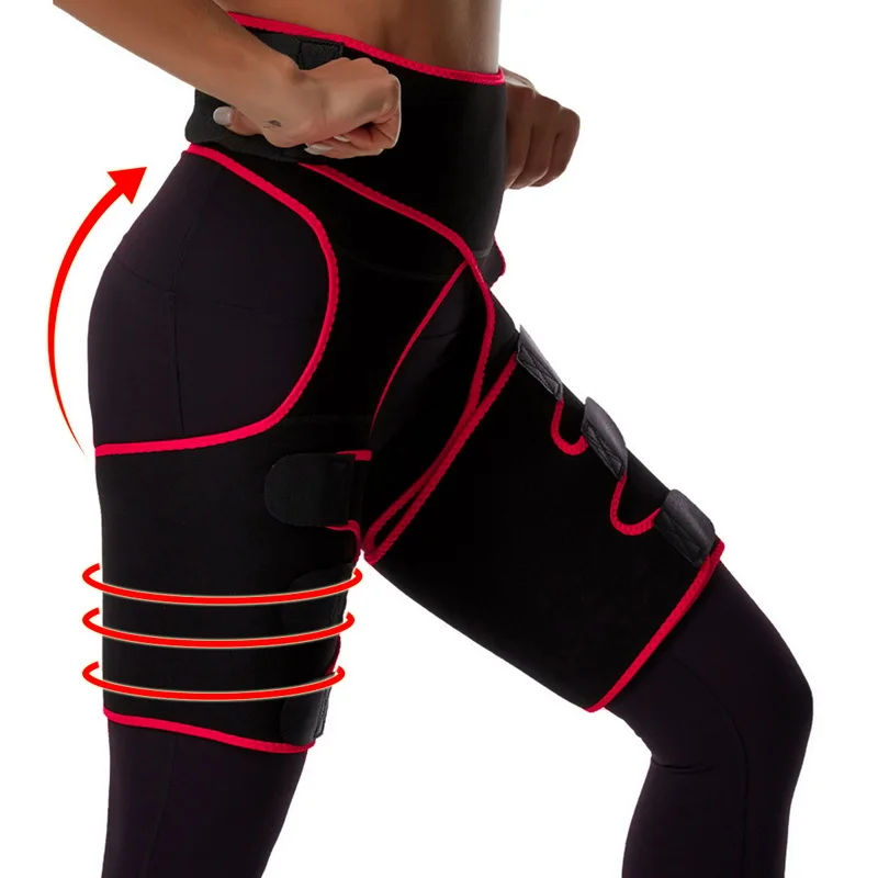 

High Waist Sweat Thigh Trimmer Neoprene Shapewear Slimming Leg Women Body Shapers Adjustable Waist Trainer Slimming Belt Fajas