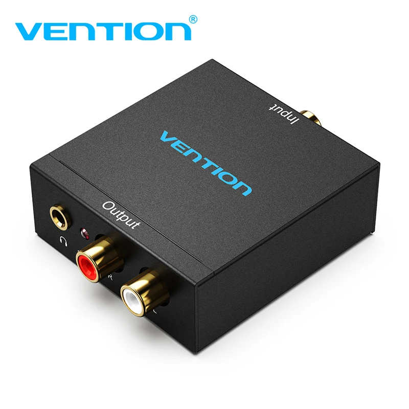 

Vention Digital to Analog Audio Converter DAC Digital SPDIF Optical to Analog L/R RCA Converter for PS3 HD DVD PS4 TV Home 3.5mm