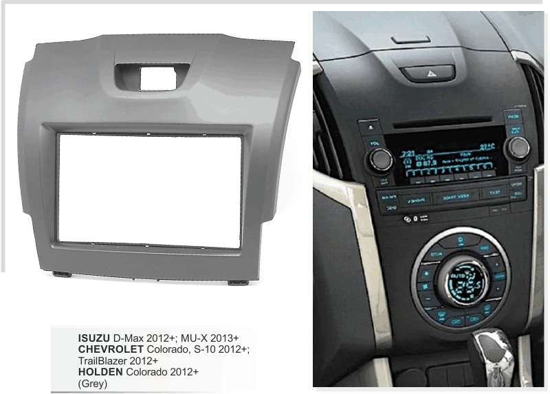 Двойная Din Facia для Isuzu D-Max Dmax Holden Колорадо 2012 + DVD стерео CD панель приборная отделка