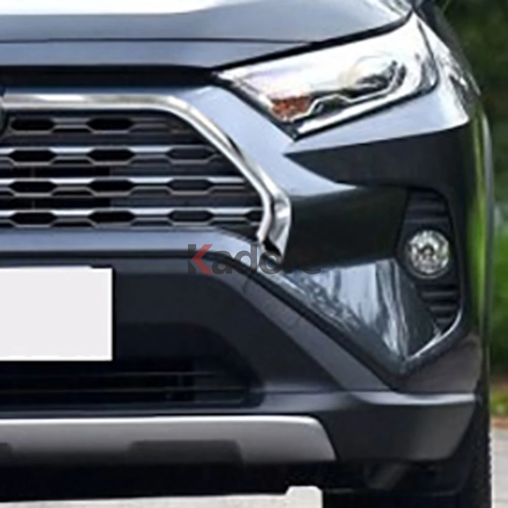 Для Toyota RAV4 RAV 4 Hybrid Limited LE XLE ABS Хром Передняя решетка крышка планки полосы автомобиля стикер внешние аксессуары