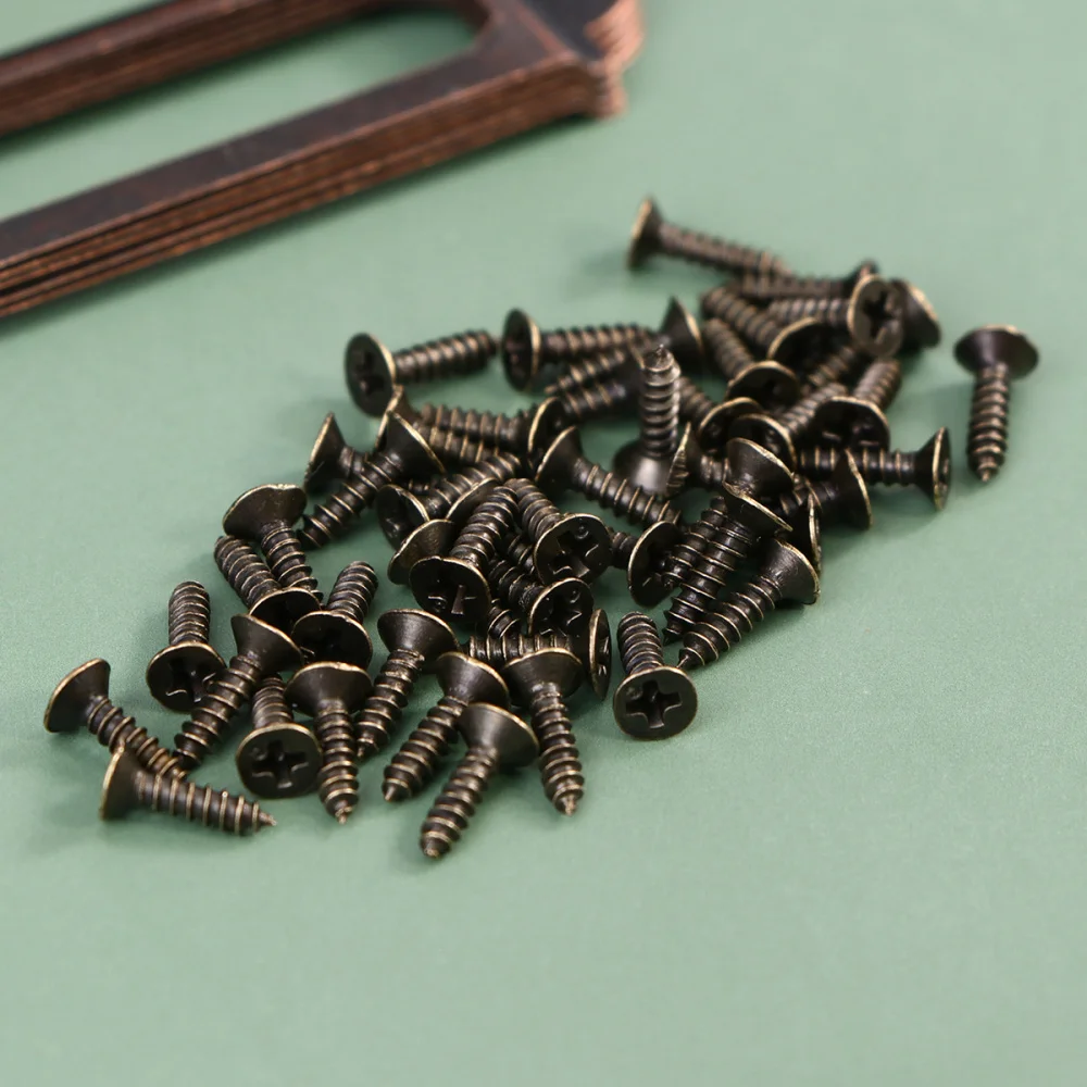 

25 Pcs Retro Metal File Drawer Tag Labels Labels Holder Tag Holder Drawer Accessories with 50pcs Screws for Cabinet Drawer