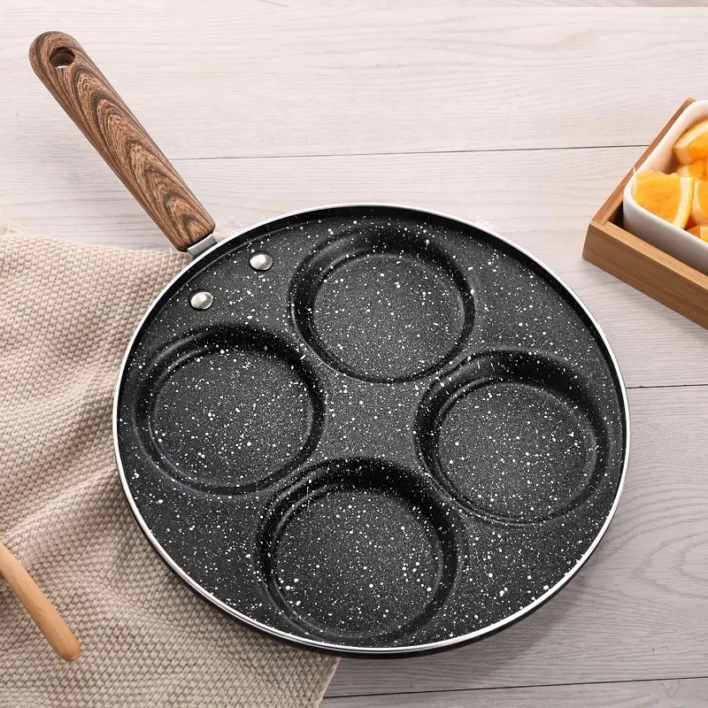 

Frying Pan Egg Dumpling Pan Fried Egg Non-stick Pan Household Fried Poached Egg Burger Mold Fried Egg Artifact Thickening Pans