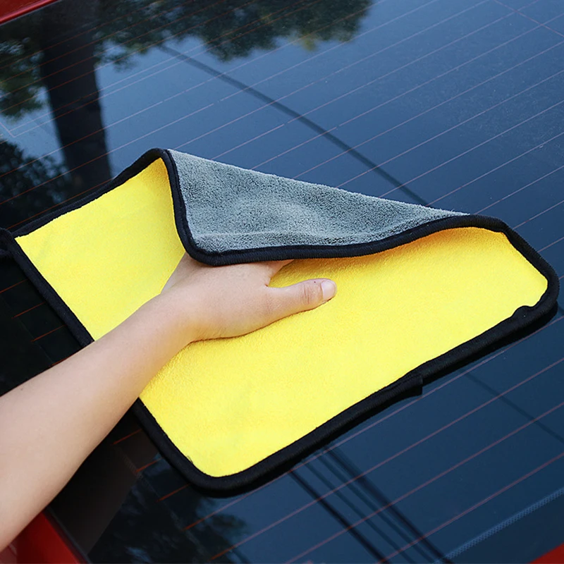 

Car Microfiber Towel 30x30cm Microfiber Cleaning Cloths Auto Ultra-Thick Super Absorbent Car Washing Polishing Waxing and Drying