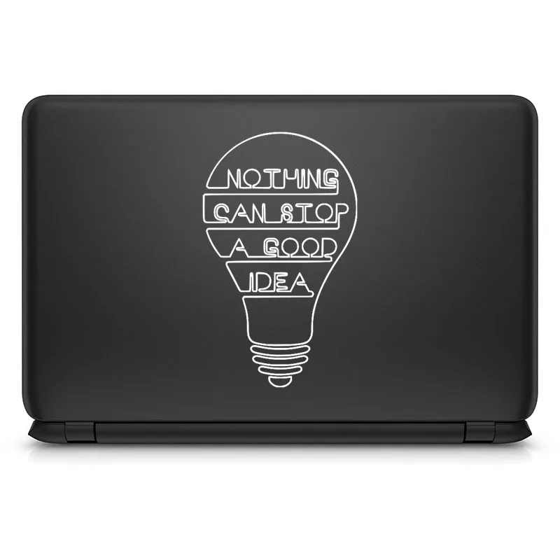 idea Bulb Quote Laptop Sticker for Macbook Pro 16&quot Air Retina 11 12 13 15 Inch Mac Book Skin Accesorios Ideapad Notebook Decal |