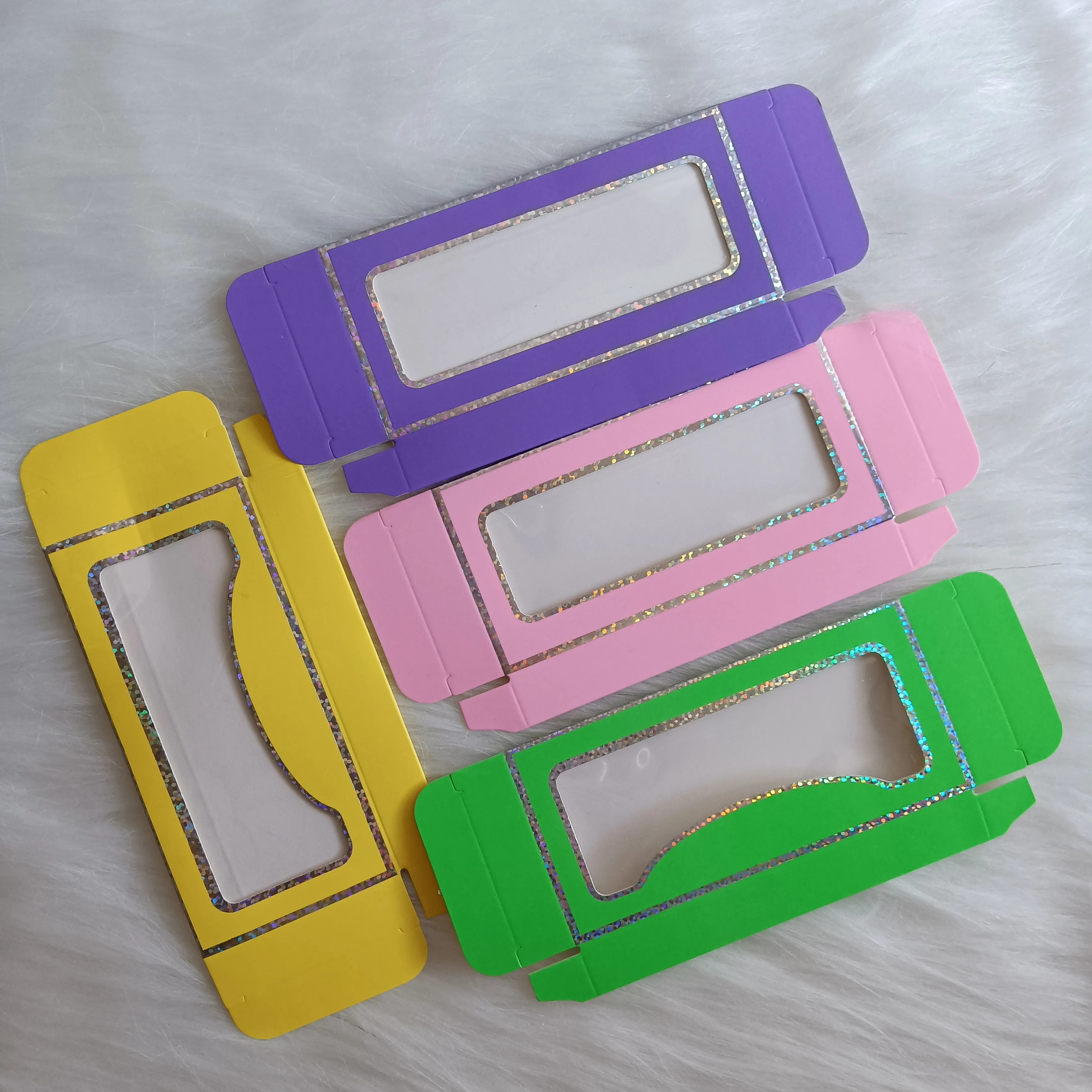 

Paper Eyelash Packaging Box Lash Boxes 25mm Lashes Packaging Bulk Empty Eyelashes Case Support Custom Logo