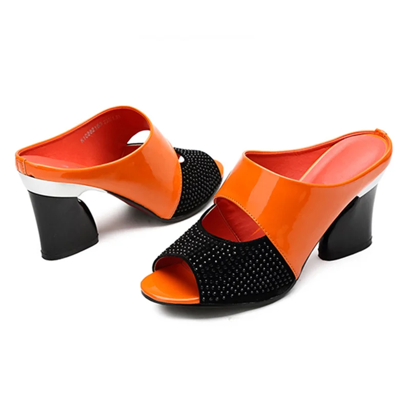 

ZIMNAFR 2021 Summer Upgrade Women Sandals Female Genuine Leahter Slippers Women High Heel Platform Sandals Women Shoes Plus Size