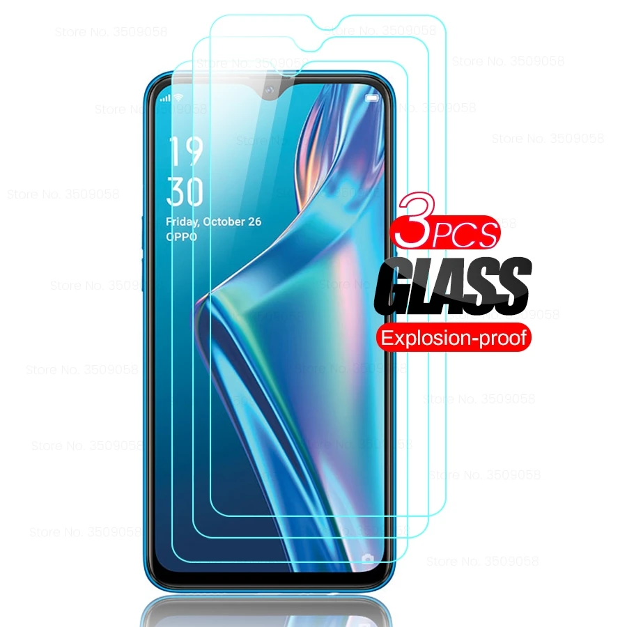 

3pcs 9h premium hd clear protective glass for oppo a12 a 12 oppoa12 6.22'' phone screen protector tempered glas film guard cover