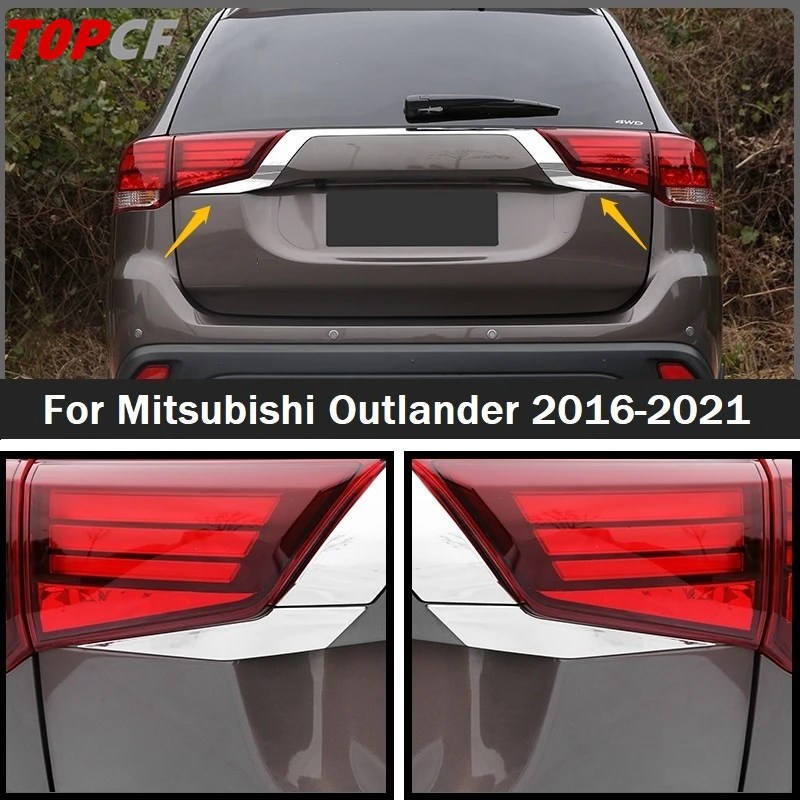 TOPCF для Mitsubishi Outlander 2016-2021 автомобильный хромированный Стайлинг