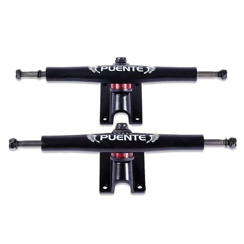 

PUENTE 2Pcs Generic 7 Inch Skateboard Bracket Truck Accessory Shock Resistant Skateboard Trucks Parts