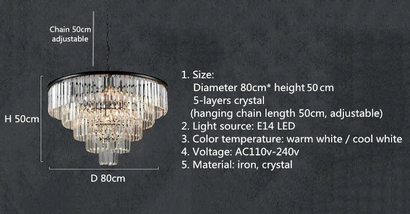 Manggic Кристалл K9 Современная хрустальная люстра элегантная серая дымовая Хрустальная Подвесная лампа в форме кофейного стаканчика для отеля ресторана
