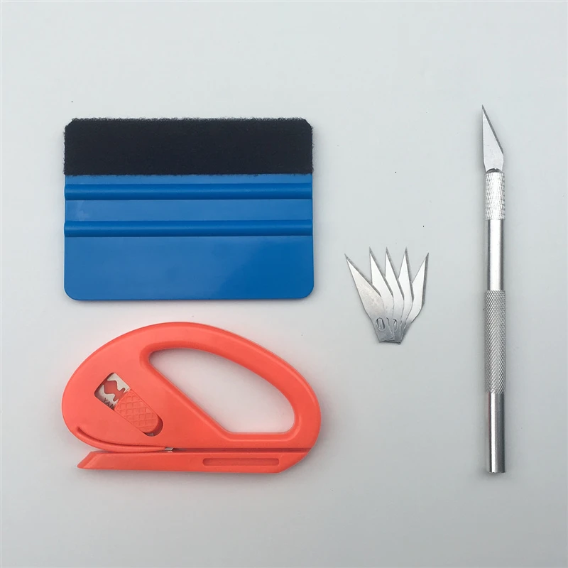 Виниловый инструмент для обертывания автомобиля войлочный скребок нож