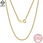 Цепочка Rinntin из настоящего золота 14 к, 0,60,81,0 мм, ожерелье для женщин, искусственное розовое золото, Женская цепочка на шею, ювелирные изделия GC05