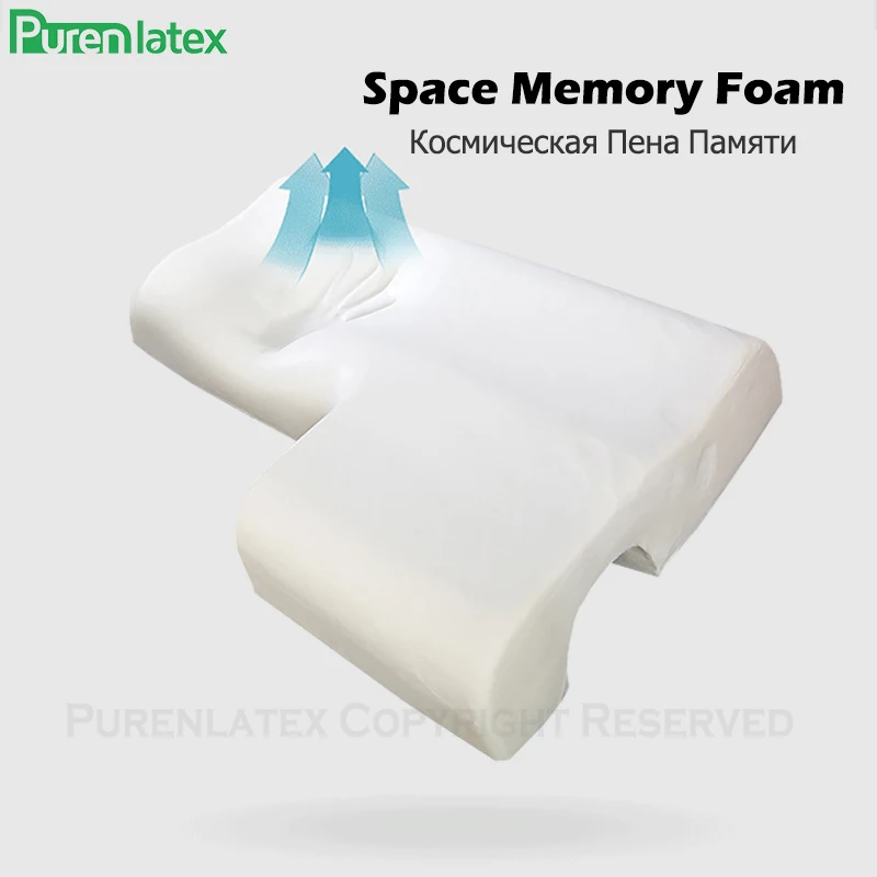 Ортопедическая подушка Purenlatex для пар пена с эффектом памяти защиты шейного