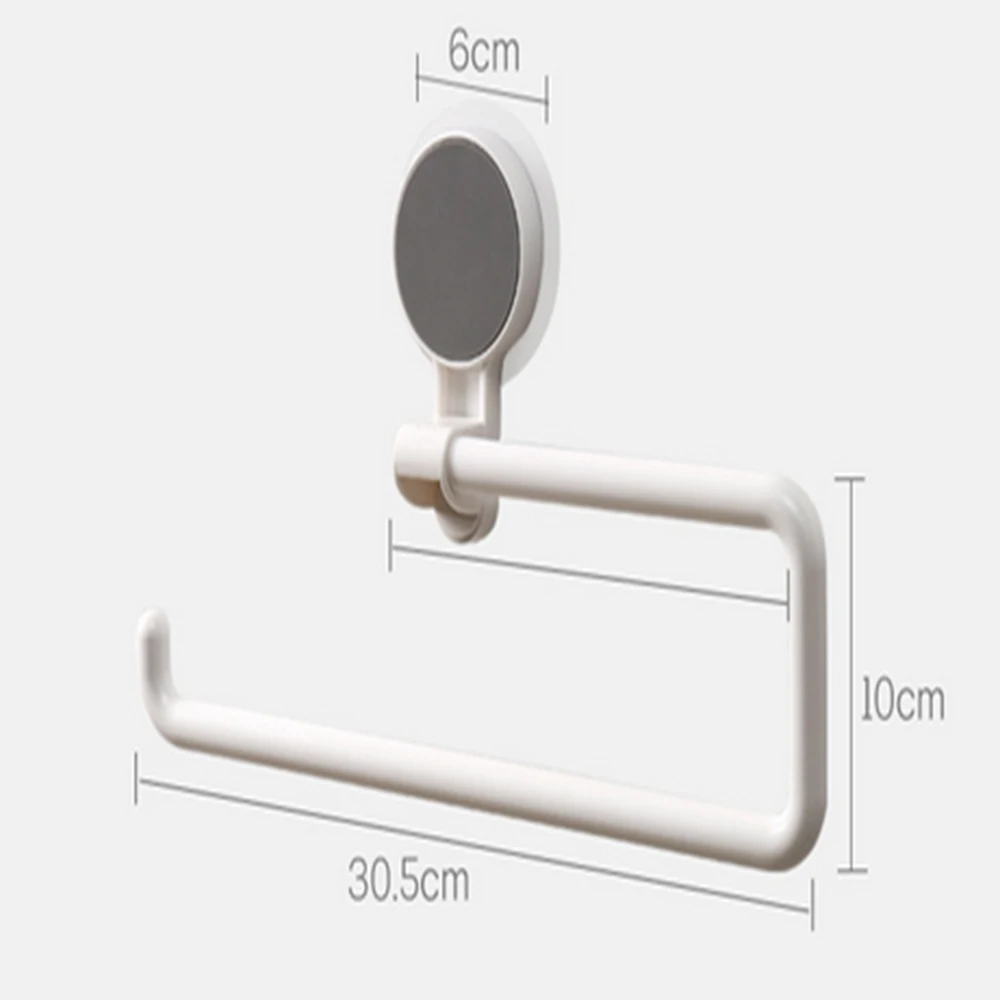 

Kitchen towel rack free punch wall-mounted storage roll suction cup rack paper towel holder