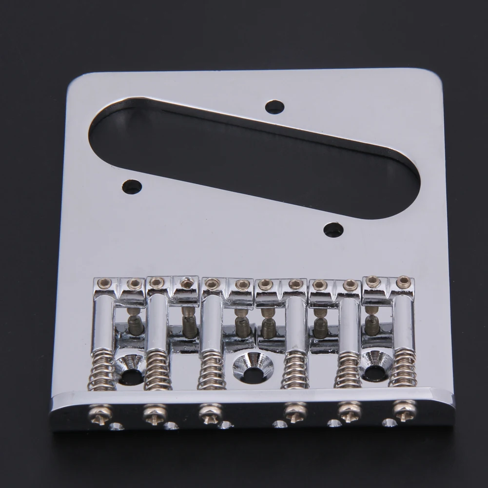 1 Set 6 Saddle Guitar Bridge for Telecaster Tele TL Electric Replacement adjustable string intonation Parts Accessories | Спорт и