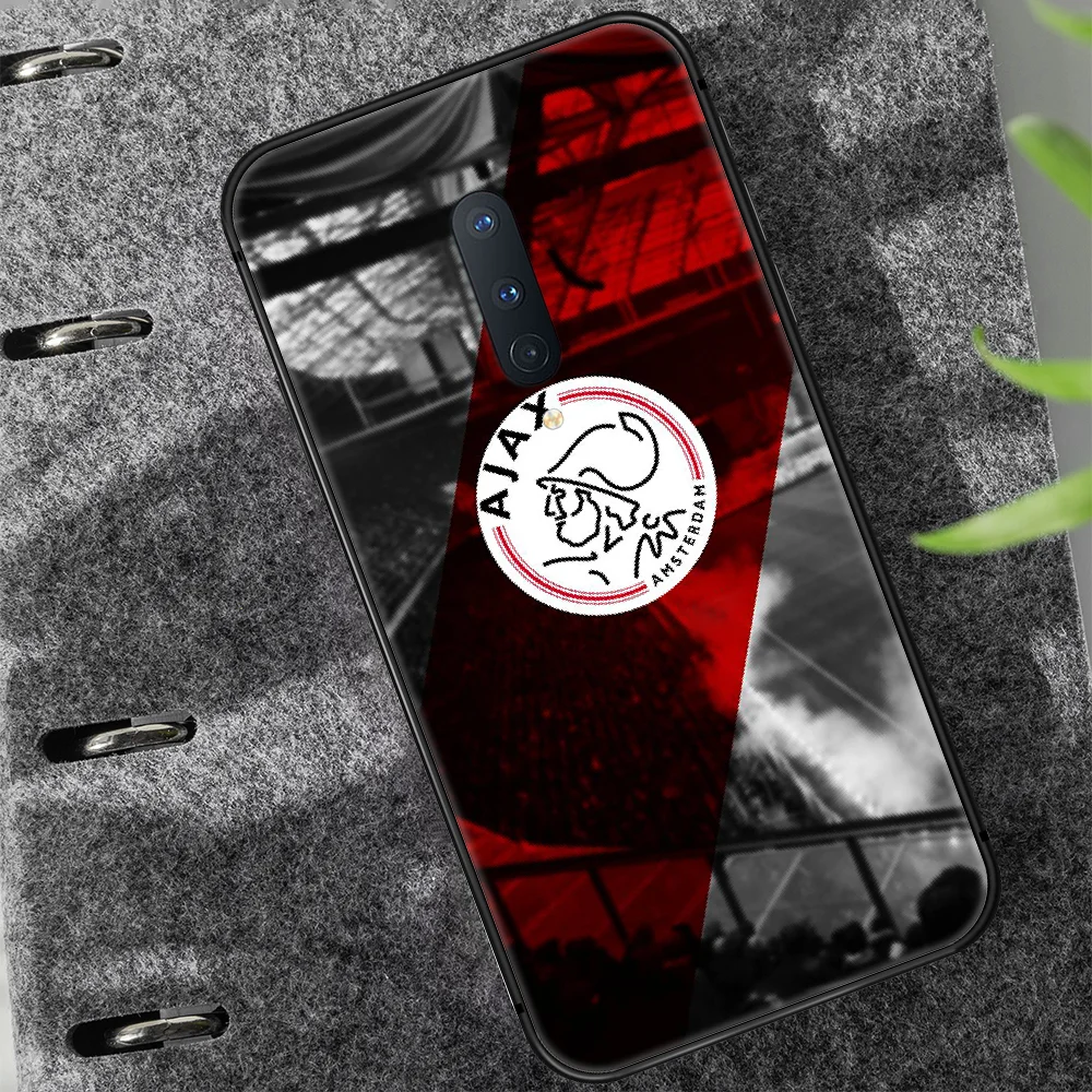 

football Ajax Team Phone Case Cover Hull For 1+ Oneplus 5T 6 6T 7 7T 8 8T Pro black Coque Luxury Funda Fashion Etui Pretty Shell