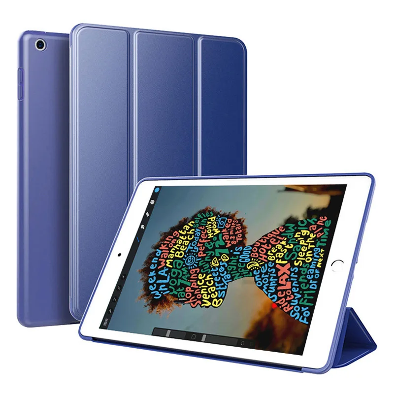 Dark Blue Для iPad 5th/6th Магнитный умный чехол для iPad 9,7 Защитный Тонкий чехол-подставка для iPad Air/Air 2 чехол для планшета Funda - Цвет: Dark Blue