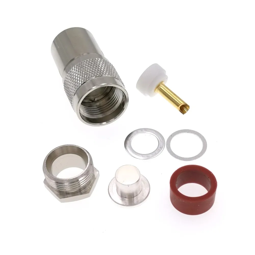 PL259 PL-259 штекер UHF зажимной соединитель для RG8 LMR400 RG165 RG213 Ecoflex 10