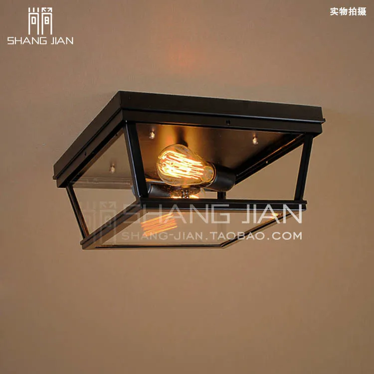 

Vintage American industrial village entrance hall bedroom aisle Coffee Edison small crystal tower ceiling lamps