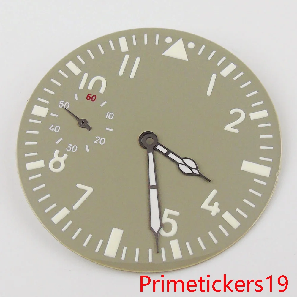 

PARNIS sterile stainless steel watch dial watch needles fit ETA 6497 hand winding movement