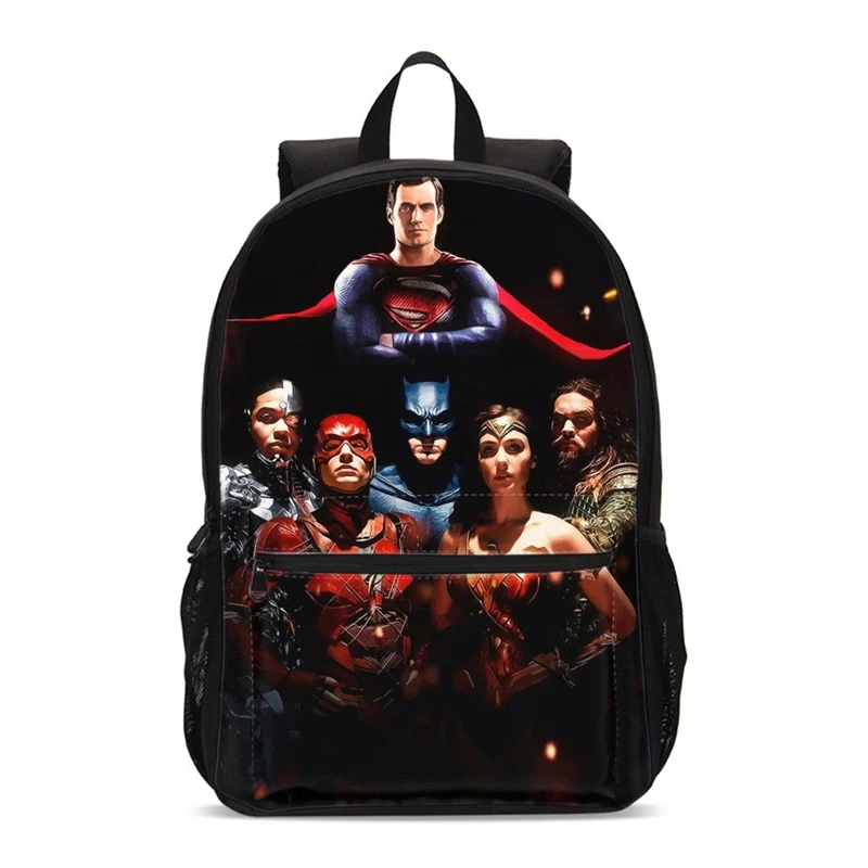 2020 школьный рюкзак с принтом Лиги справедливости для мальчиков-подростков сумки