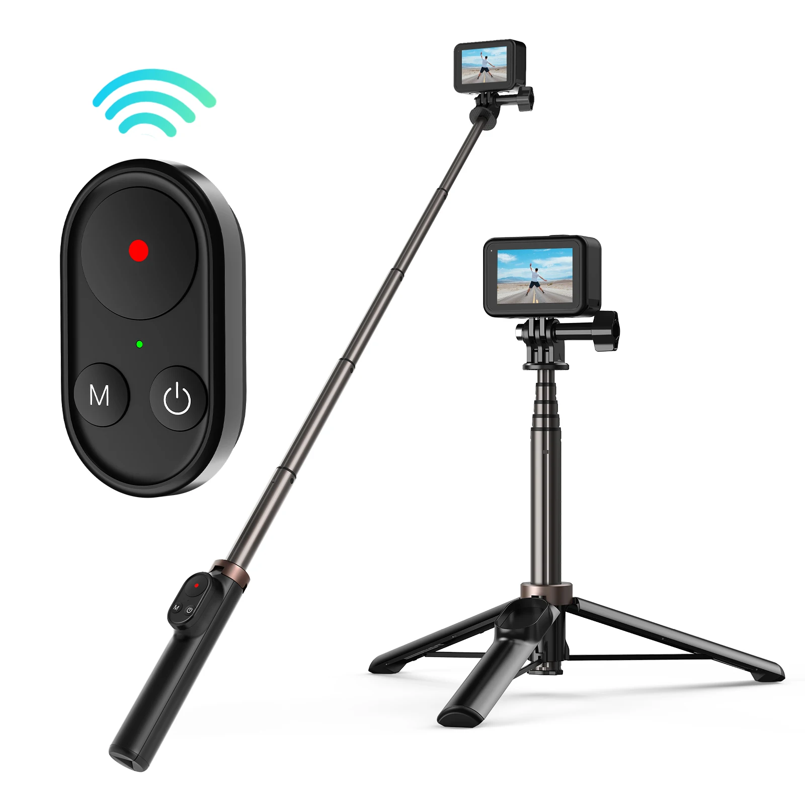 

TELESIN 60 см беспроводной Bluetooth пульт дистанционного управления селфи палка для GoPro Hero 10 9 8 Max Android IOS Телефон