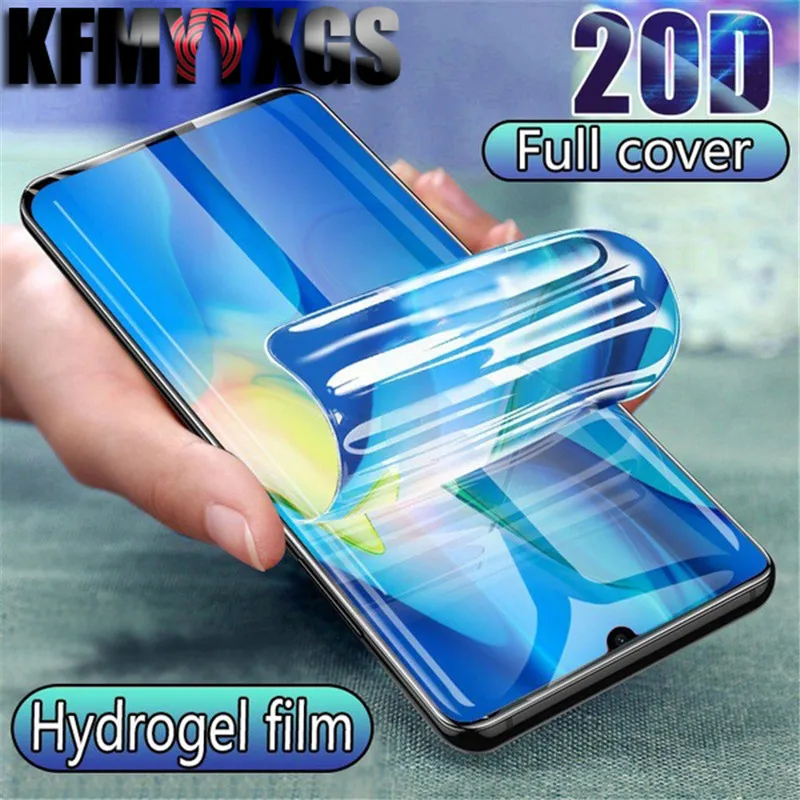 Защитная пленка для экрана прозрачная полностью покрытая мягкая Гидрогелевая