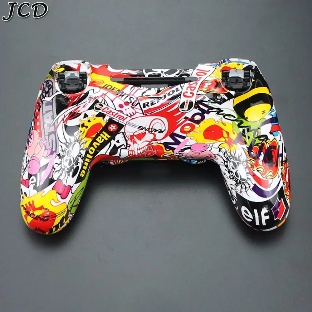 JCD для PS4 JDM 001 011 контроллер чехол спереди и длинное сзади верхняя под крышка