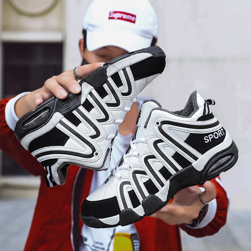 

2019 Winter Fashion Men Casual Shoes Sneakers Men Shoes New Chunky Sneakers Men Tennis Shoes Adult Plush warmth Footwear