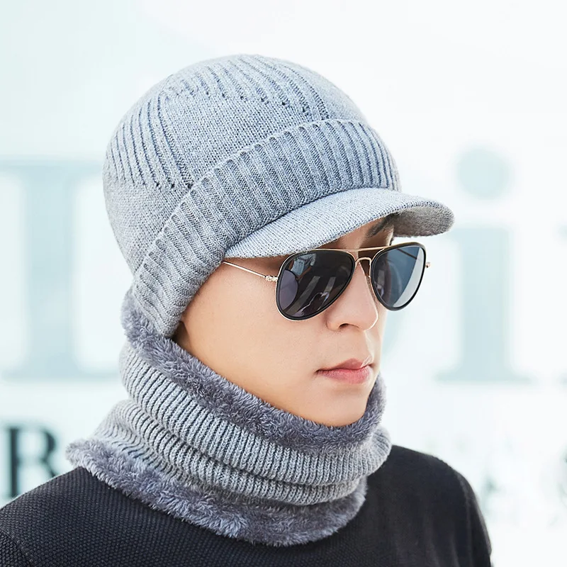 Зимние шапки Skullies Beanies, зимние шапки бини для мужчин и женщин, шерстяной шарф, шапки, Балаклава, маска, шапка, вязаная шапка