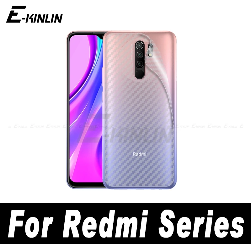 Задняя крышка из углеродного волокна пленка для Xiaomi Redmi 9A 9C NFC 9i 9 9T Prime 6 Pro Защитная