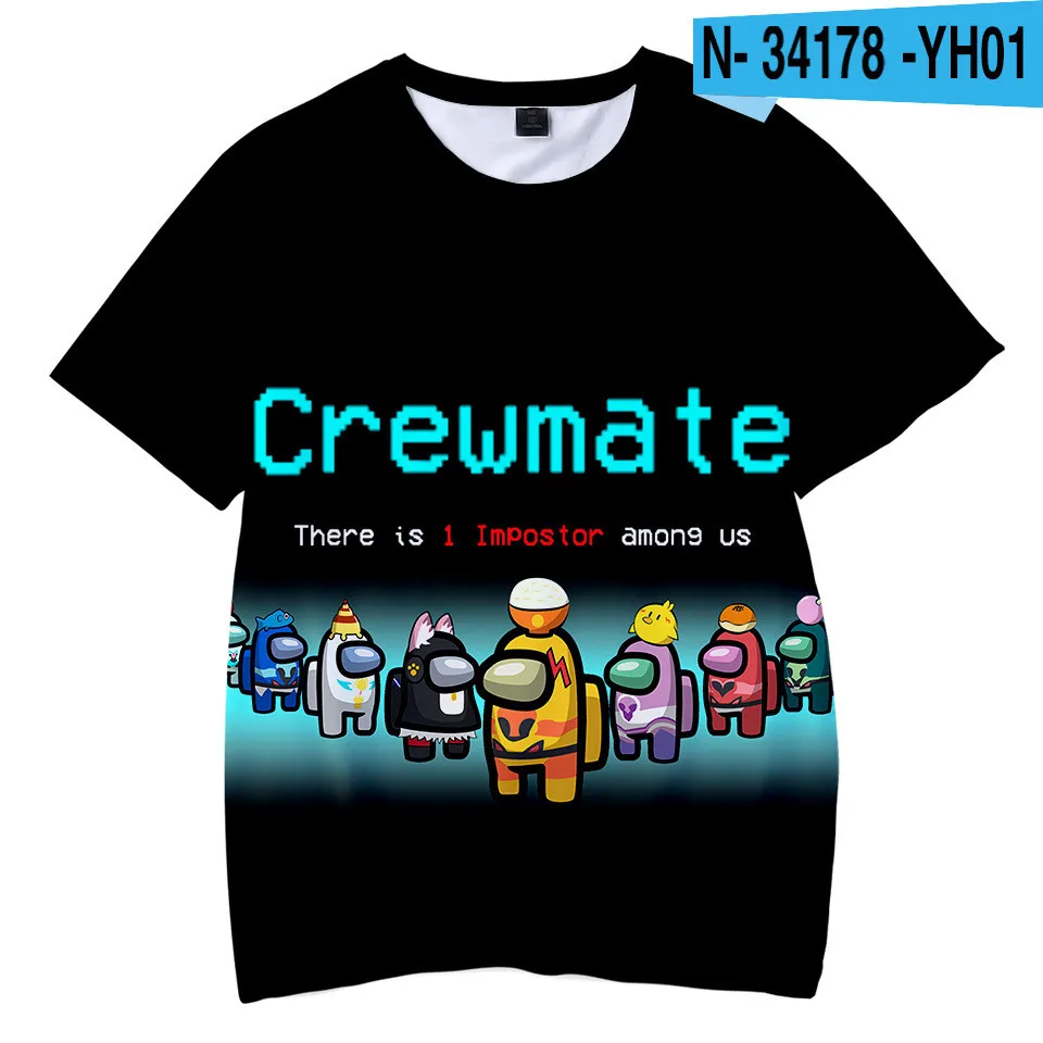 

Crewmate Kids Boys Cartoon Summer T Shirts