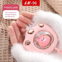 4 6h 2400mah winter mini cartoon cat paw electric hand warmer usb rechargeable led heater quick heating pocket mobile power 5v