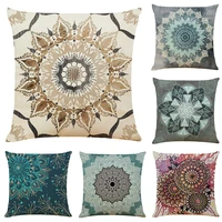 45x45cm bohemian print decorative throw pillow covers couch pillows linen cushion cover for couch sofa car living room