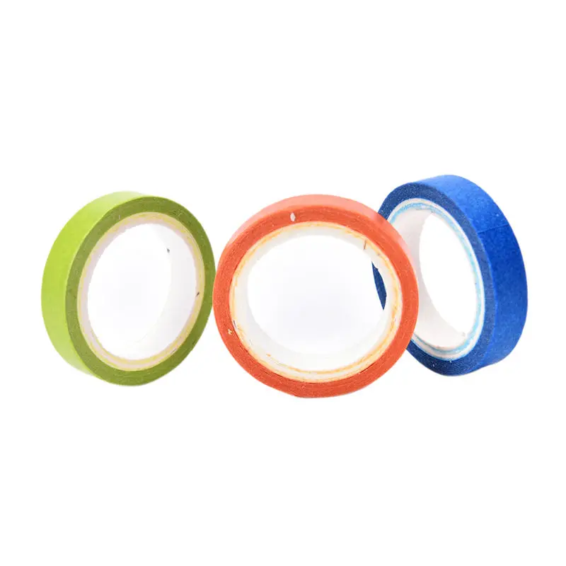 

10 Pcs Rainbow Roll DIY Washi Sticky Paper Tape Masking Tape Self Adhesive Tape Scrapbooking Decorative Scrapbook Tape Gift