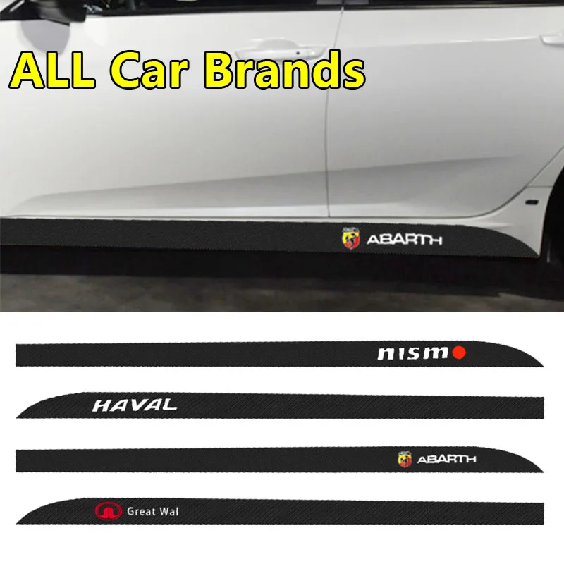 

2pcs Car Door Side Skirt Stripes Sticker Auto Body Decal For VWs Volkswagens CC Polo T5 6R Golf 7 6 5 4 MK7 MK5 Passat B6 Touran