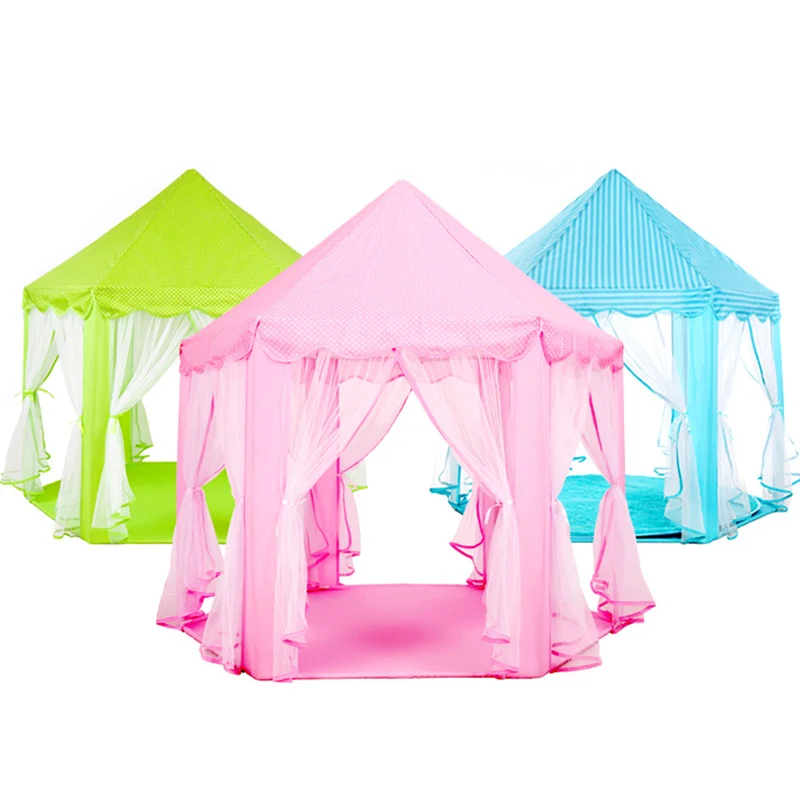 Девочка принцесса замок складные палатки игровой домик мяч дом дети игра Спящая