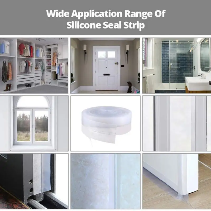 Самоклеящаяся уплотнительная лента для дверей 5 метров уплотнение погоды