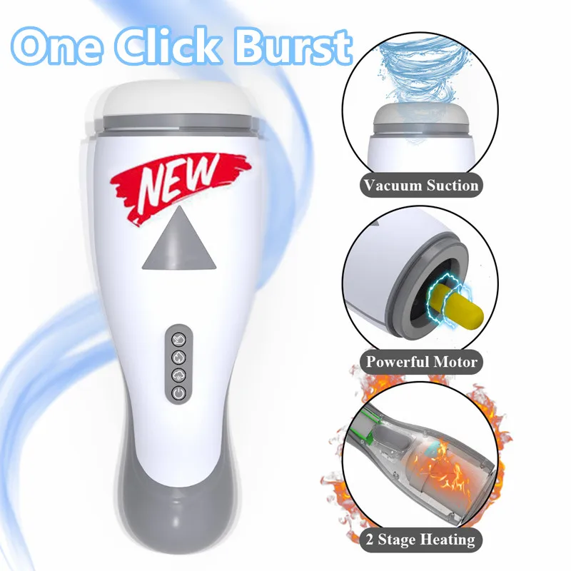 Мужской мастурбатор с автоматическим нагревом чашка массажный вибратор для