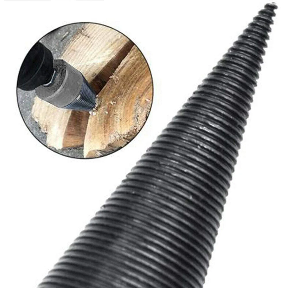 

Hexagonal Shank Wood Splitter High Speed Home Drill Bit Cutting Outdoor Screw Cone Heavy Duty Punch Tool Firewood Carbon Steel