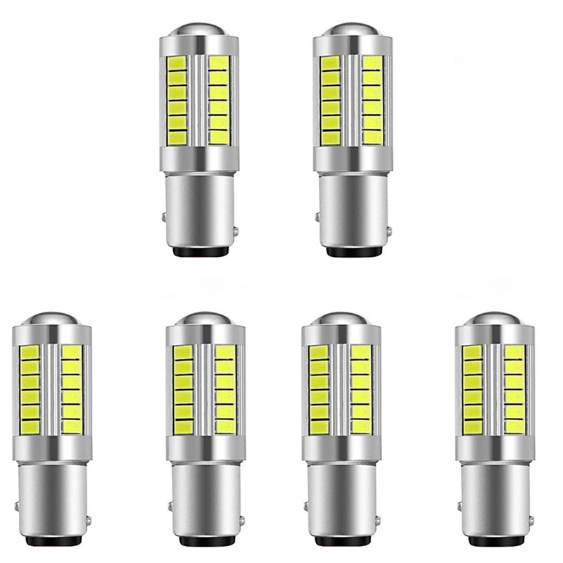 

Super Bright Led 1157 Led Light Bulb P21/5W BAY15D Led Bulbs with 33SMD 5730 Chipsets for Brake,Turn,Parking(Set of 6)