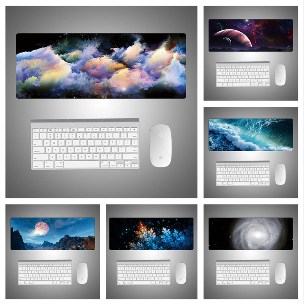 

Коврик настольный для офиса и дома, нескользящий водонепроницаемый коврик для клавиатуры и ноутбука, игровой коврик для мыши, для письма