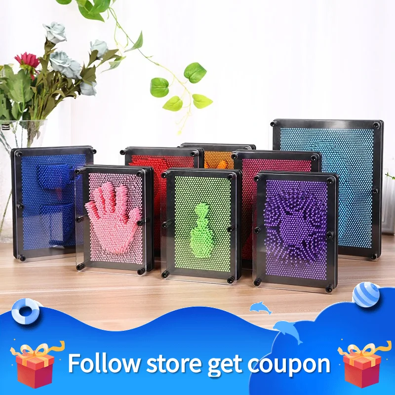 

3D Fingerprint Clone Needle Copy Children Funny Toy Diy Model Hand Print Squishy Trend Antistress Plastic Gift Painting Kid