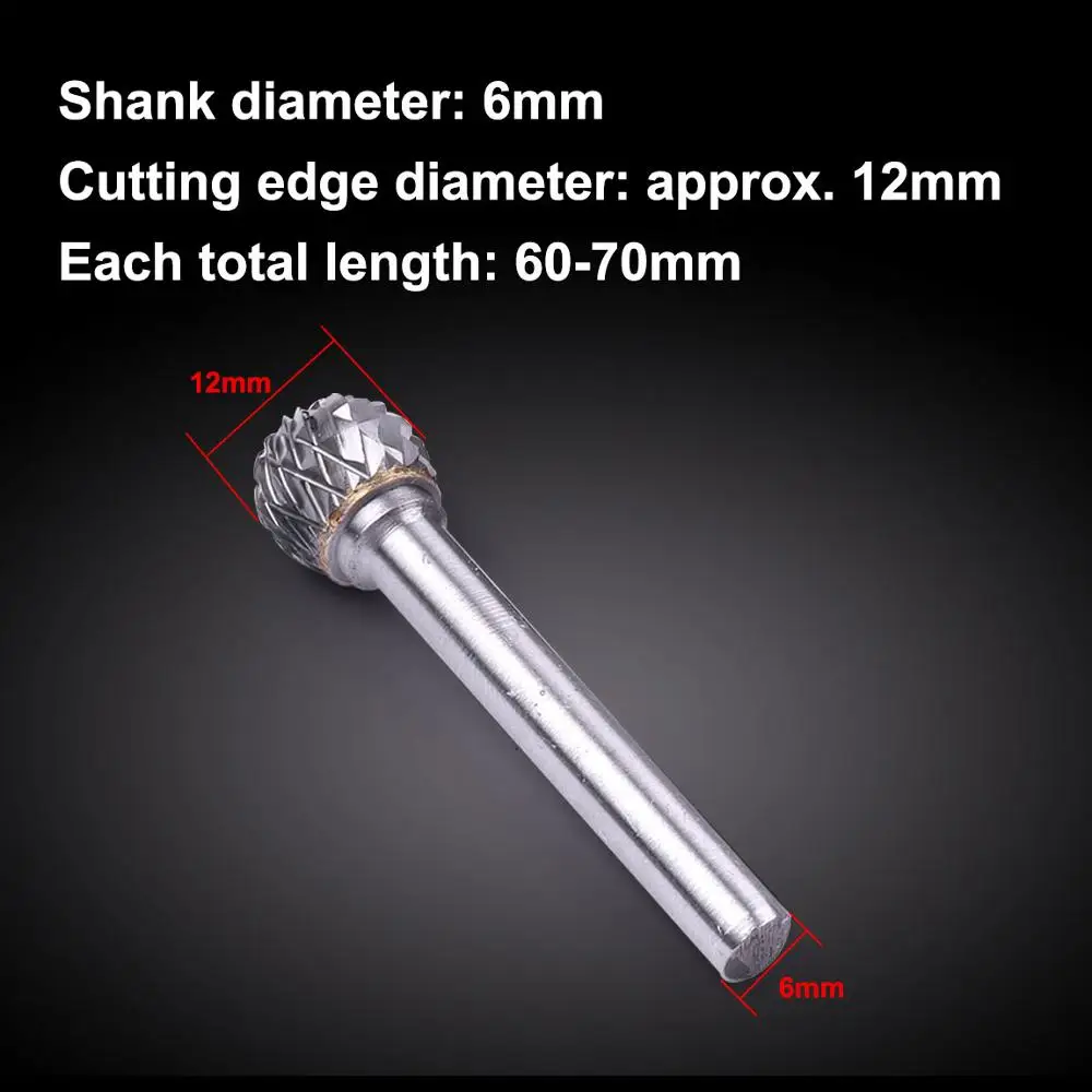 Горячие 5 шт./компл. мульти-формы 6*12 мм карбида вольфрама роторные файлы заусенцы