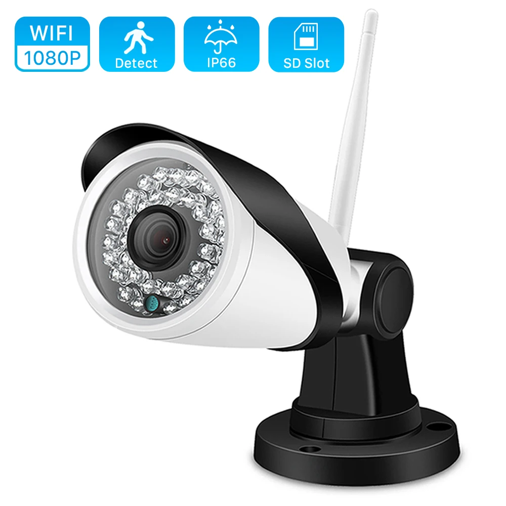 ANBIUX 1080P Wifi Проводная 2MP ip камера безопасности Аудио запись ONVIF P2P Обнаружение