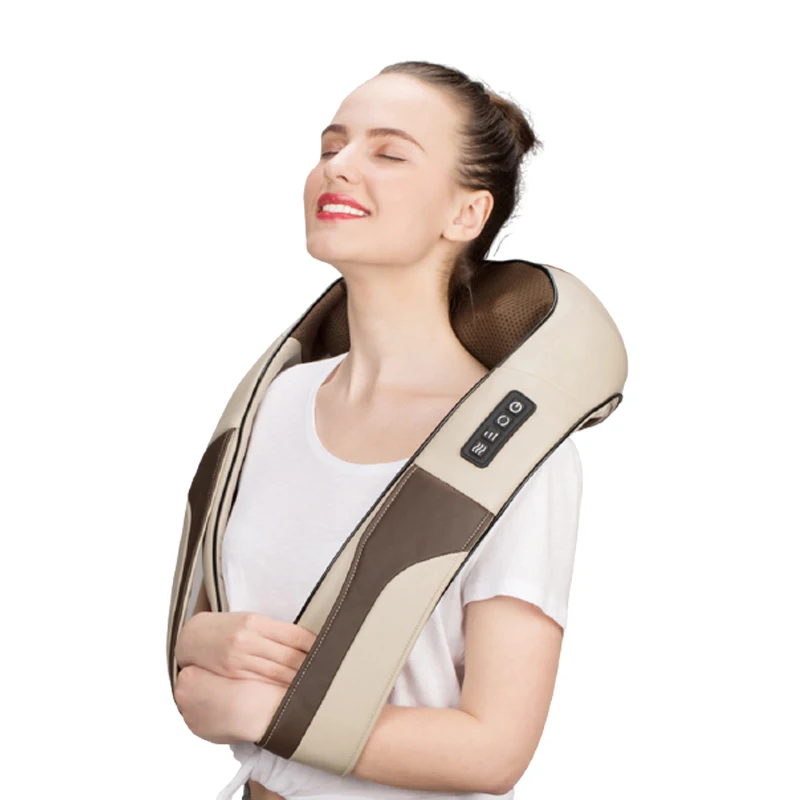 U образная электрическая массажная шаль для автомобиля/дома разминающий горячий