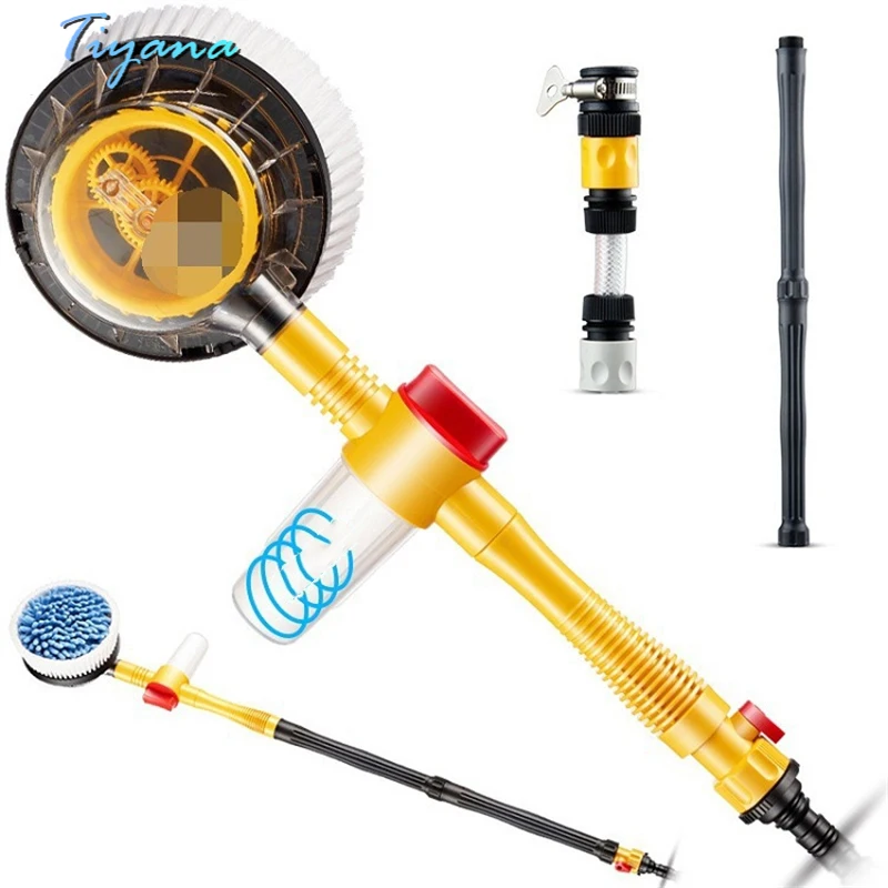 

Car Auto Rotating Water Brush For Car Washing Water Chenille Mop Portable Long Handle Telescopic Cleaning Brush Cleaning 55