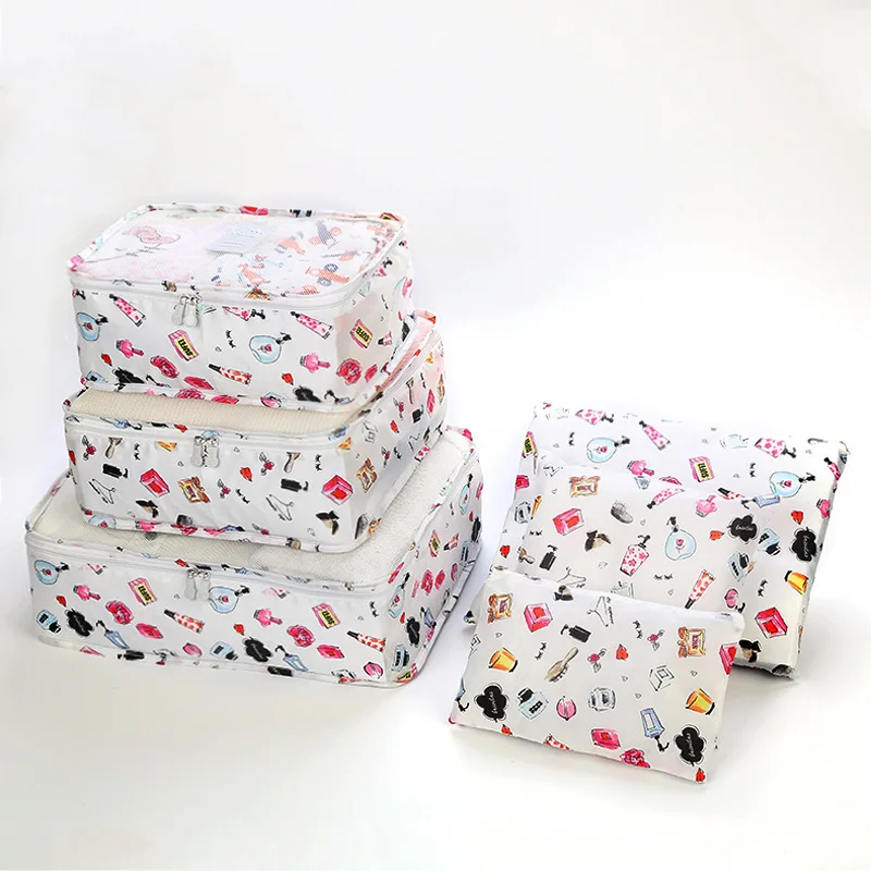 Дорожный органайзер 6 шт./компл. сумки для хранения портативный багажа мешочек