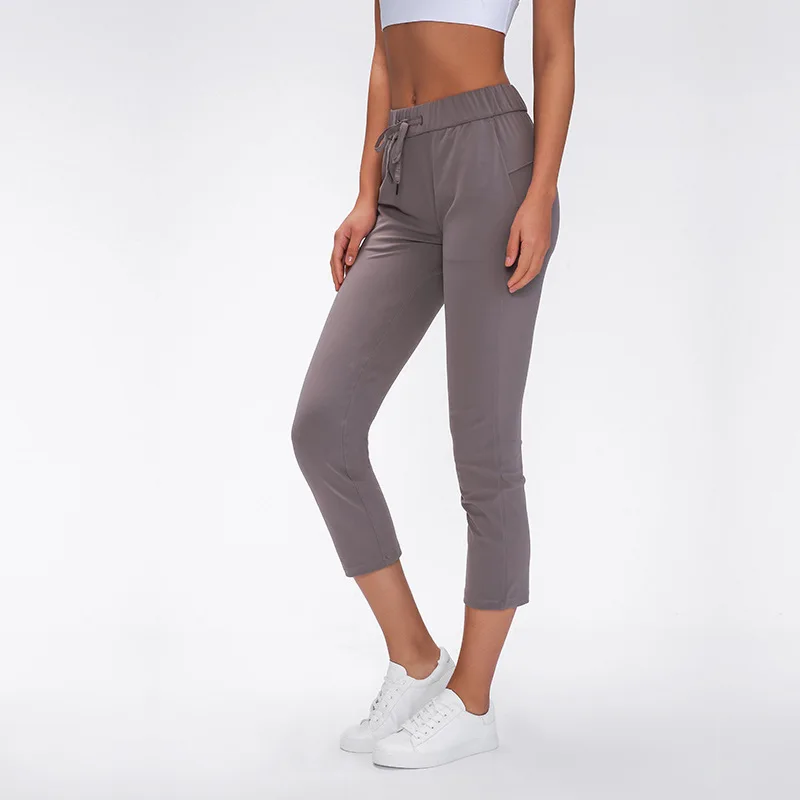

Yoga Pants High Waist Sports Gym Wear Solid Color Breathable Stretch Tight Pants Skinny Leggings Womens Athletic Joggers Pants