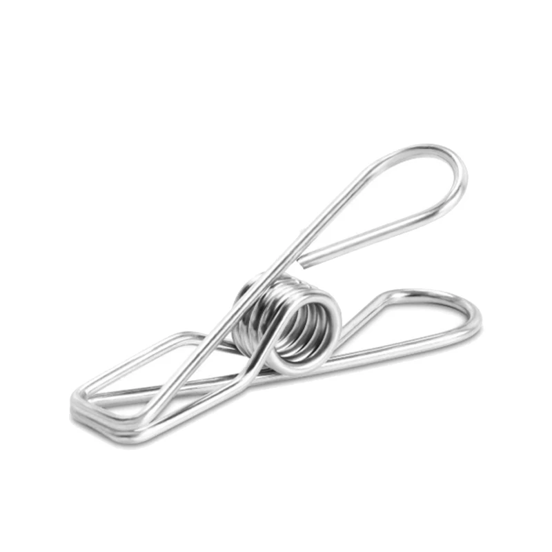 

100 Pieces of Stainless Steel Clothespins for Drying Clothes, Windbreak Clips, Clothespins and Sheets, Drying Clips